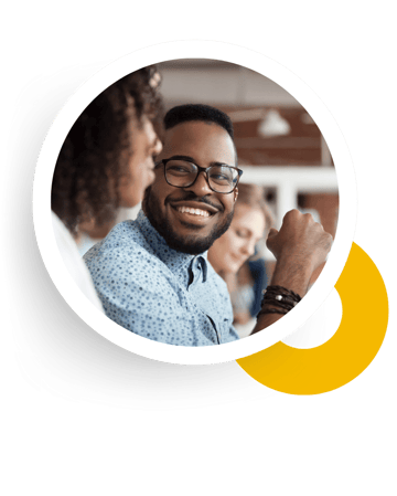 All circle images with graphics